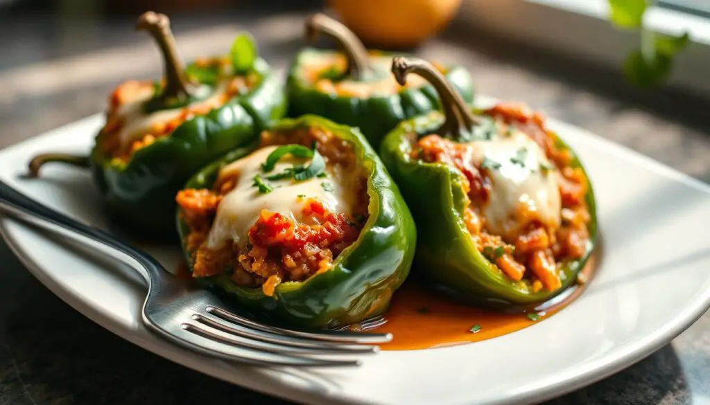 Stuffed Poblano Peppers