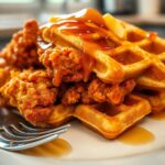 Why do you put waffles in fried chicken?